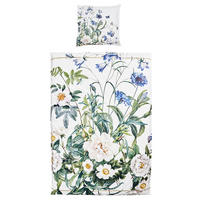 BETTWÄSCHE Blue Flower Garden JL Perkal 135/200 cm  - Hellblau, Basics, Textil (135/200cm)