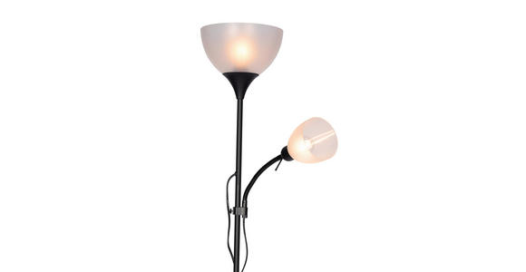 STEHLEUCHTE 42/21/180 cm    - Schwarz/Weiß, Basics, Kunststoff/Metall (42/21/180cm) - Boxxx