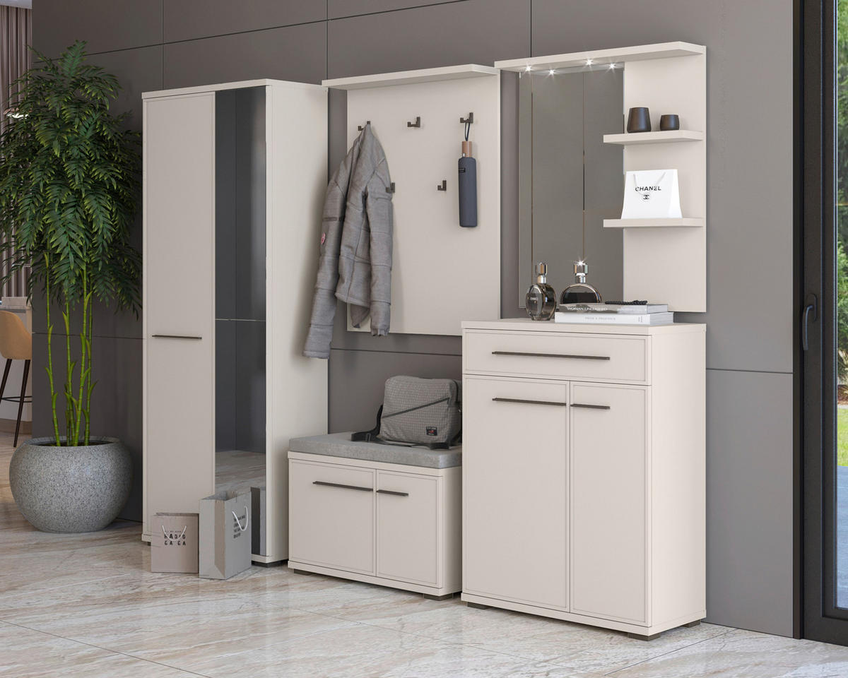 OMARA ZA ČEVLJE  - Moderno, umetna masa/leseni material (76/117/36cm) - Hom`in