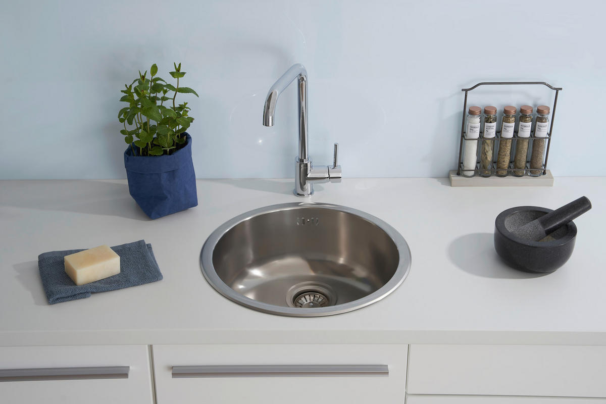 SPÜLE 1720PORTLAND446  - Edelstahlfarben, Trend, Metall (44,6/17cm) - Respekta