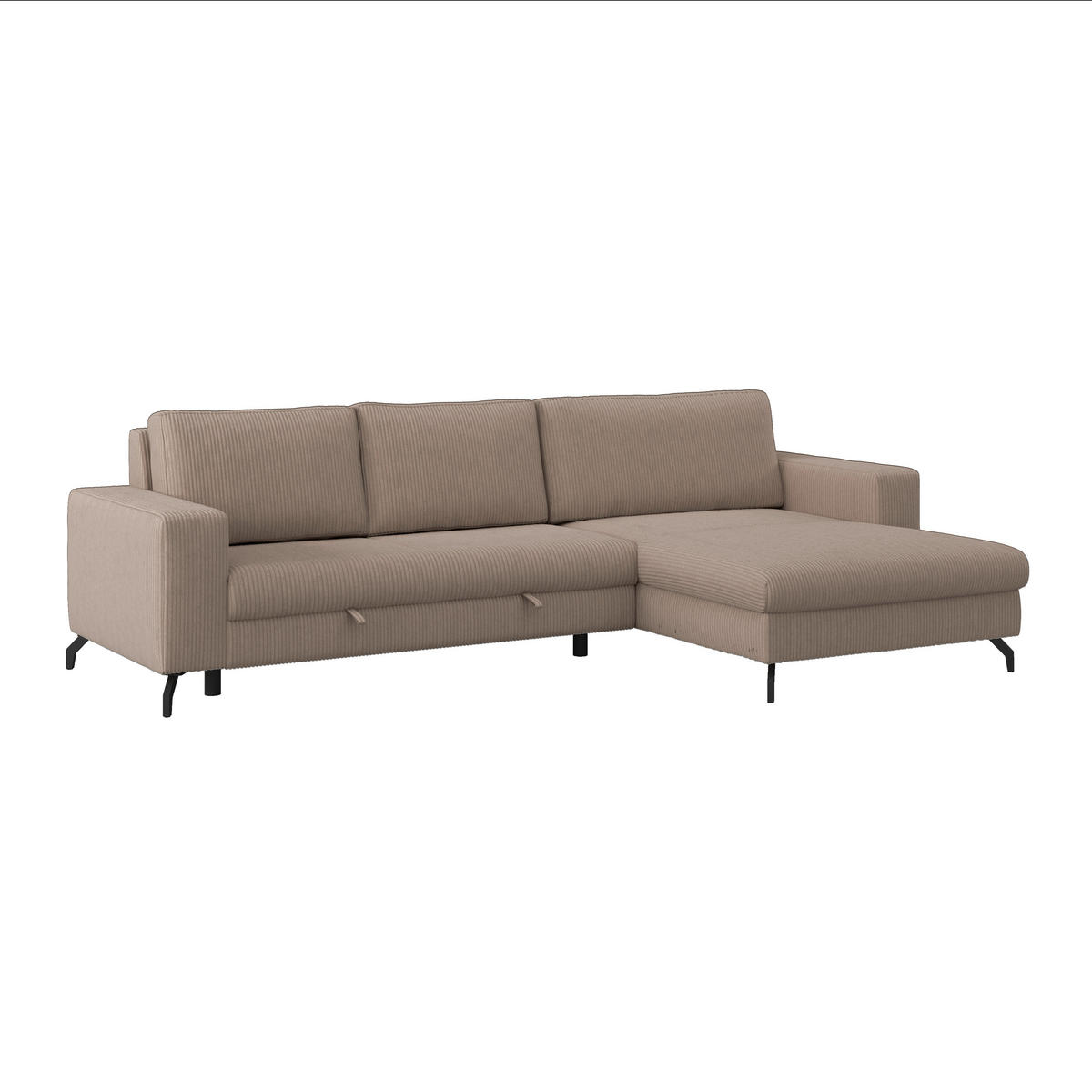 ECKSOFA Cappuccino  - Cappuccino, Trend, Textil (290/178cm) - P & B