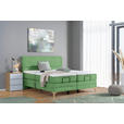 BOXSPRINGBETT 180/200 cm  in Grün  - Eichefarben/Grün, KONVENTIONELL, Holz/Textil (180/200cm) - Voleo