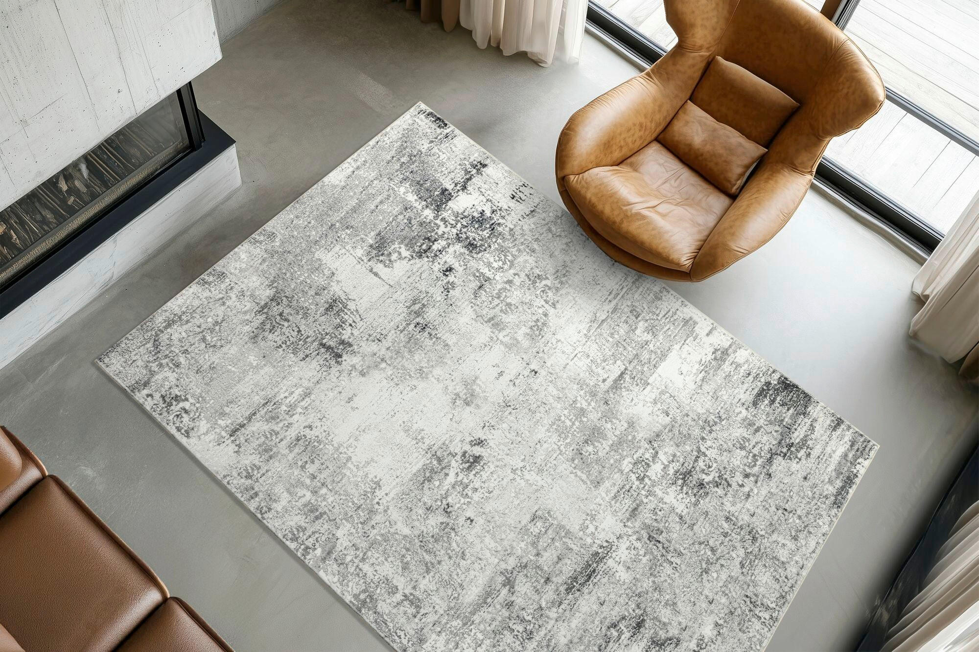 COVOR CU ȚESĂTURĂ PLATĂ My Posh  - gri, Basics, textil (160/230cm)