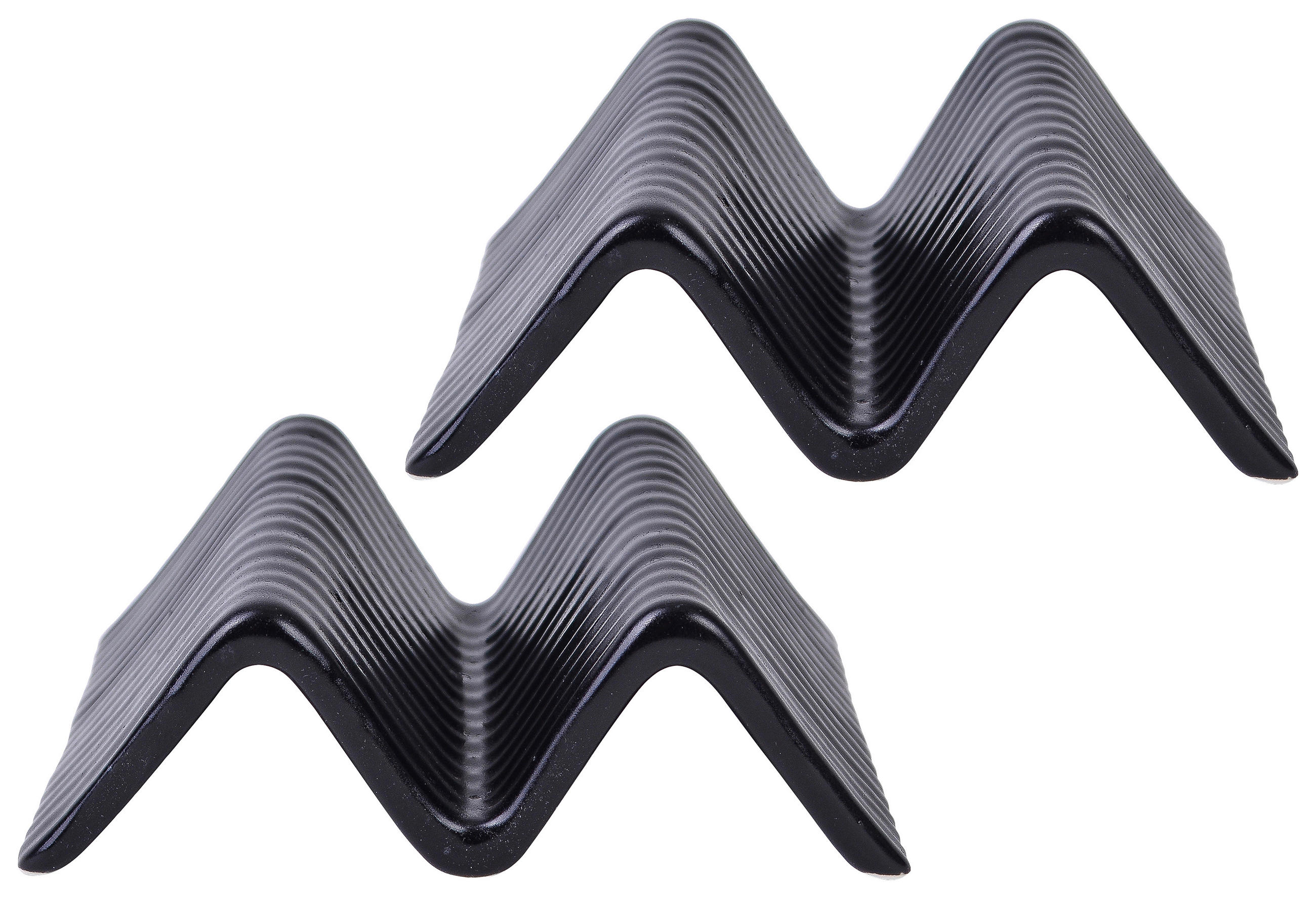 SERVIERSCHALENSET Streat Food  14,5/10,5 cm  - Schwarz, Basics, Keramik (14,5/10,5cm) - Creatable
