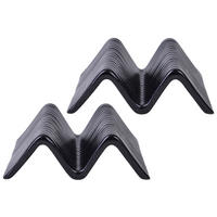 SERVIERSCHALENSET Streat Food  - Schwarz, Basics, Keramik (14,5/10,5cm) - Creatable