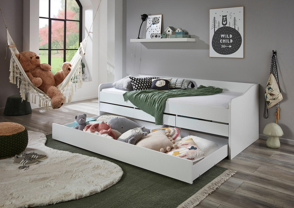 KREVET ZA DJECU/JUNIORE  bijela   - bijela, Moderno, drvni materijal (207/72/94cm) - Carryhome