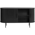SIDEBOARD Schwarz  140/76/45 cm  - Schwarz, Trend, Holz/Holzwerkstoff (140/76/45cm) - Xora