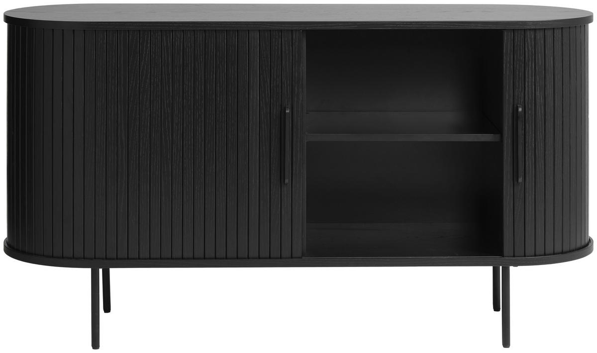 SIDEBOARD Schwarz  140/76/45 cm  - Schwarz, Trend, Holz/Holzwerkstoff (140/76/45cm) - Xora
