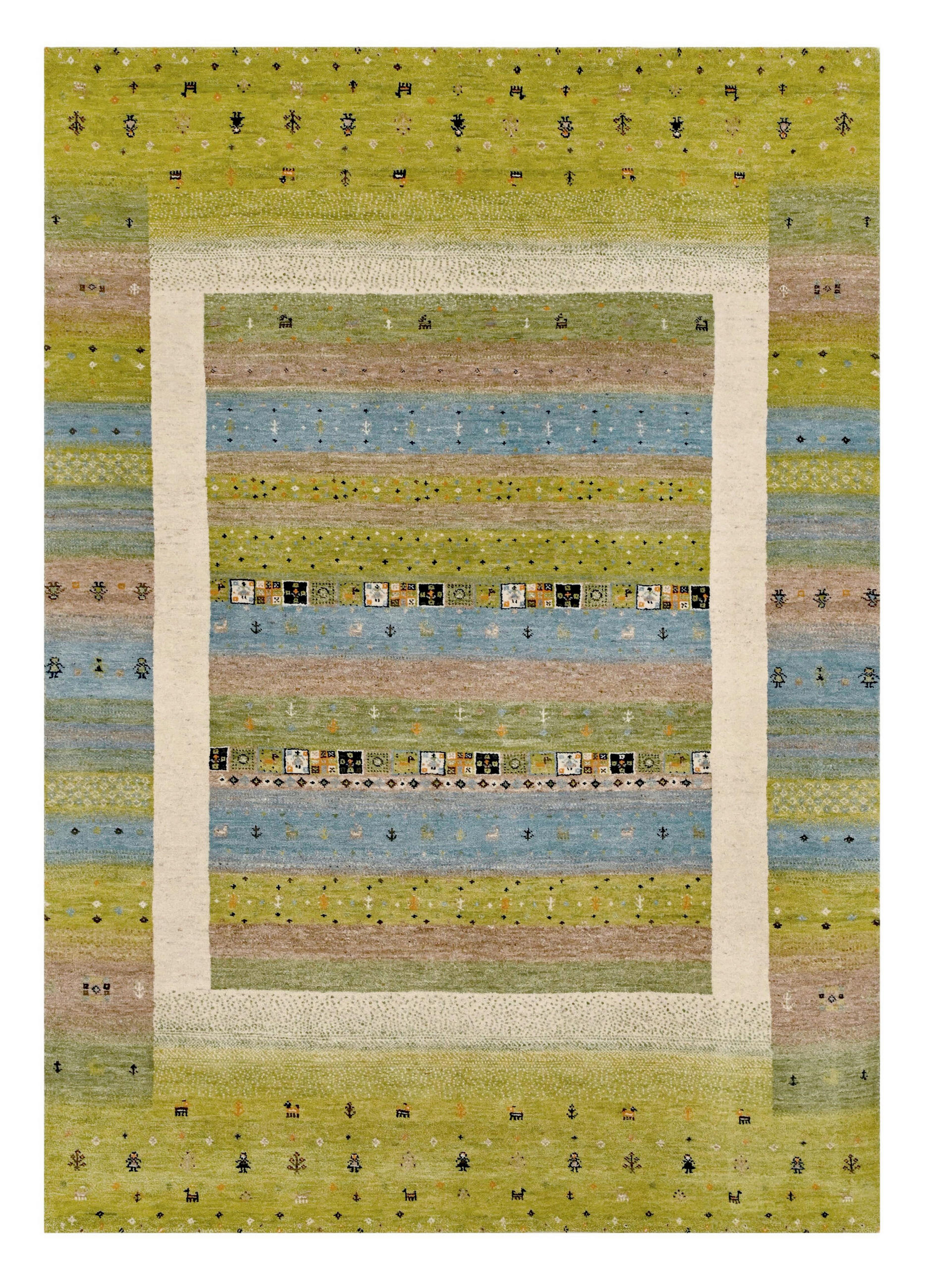 ORIENTTEPPICH 80/300 cm Childhood Memories Olivgrün  - Olivgrün, LIFESTYLE, Textil (80/300cm) - Cazaris