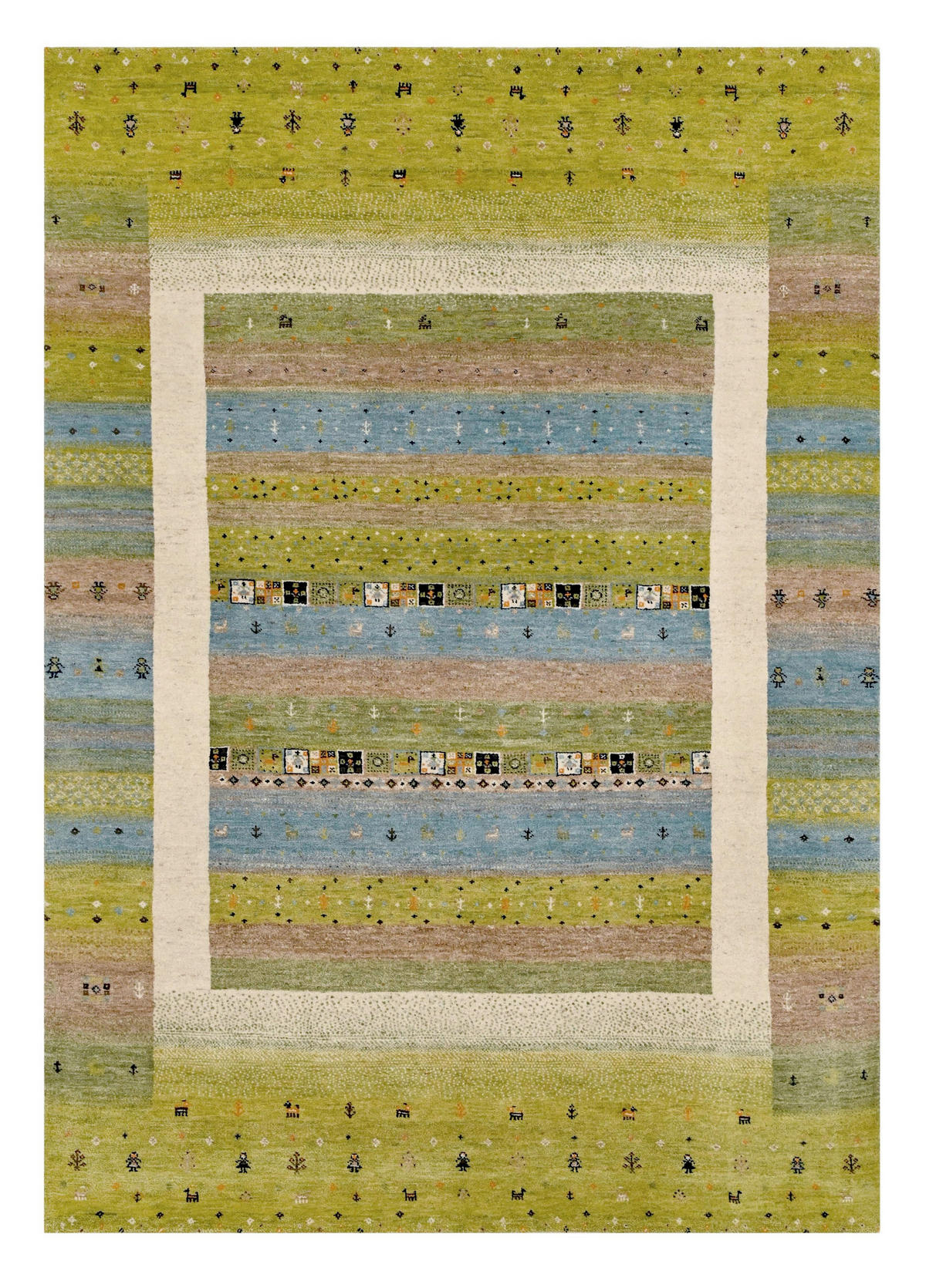 ORIENTTEPPICH 80/300 cm Childhood Memories Olivgrün  - Olivgrün, LIFESTYLE, Textil (80/300cm) - Cazaris