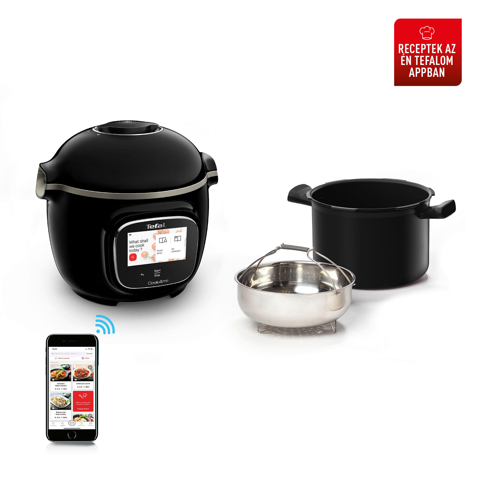 MULTICOOKER - színes, Basics, műanyag (33,5/35,4/37,6cm) - Tefal