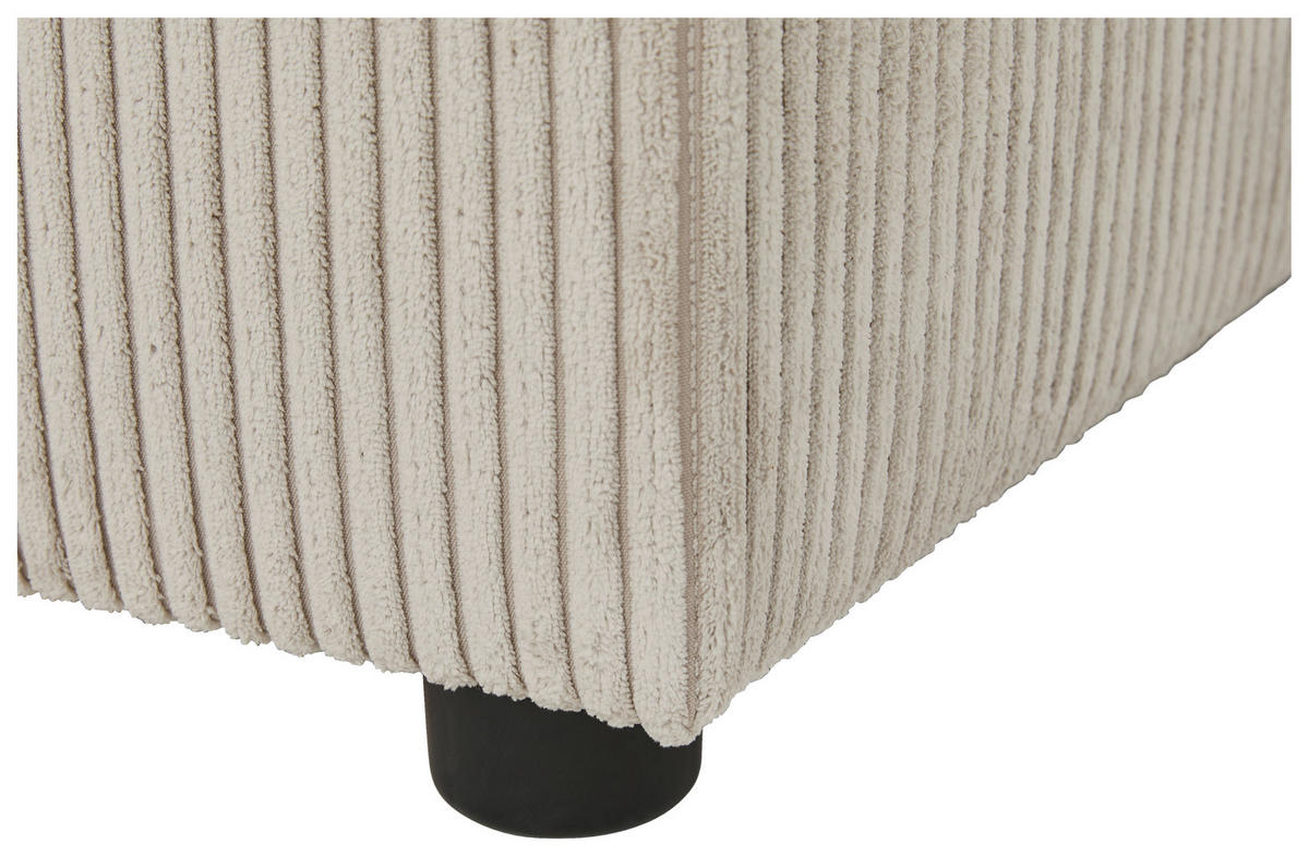WOHNLANDSCHAFT in Cord Naturfarben  - Schwarz/Naturfarben, KONVENTIONELL, Kunststoff/Textil (155/293/126cm) - Ti'me