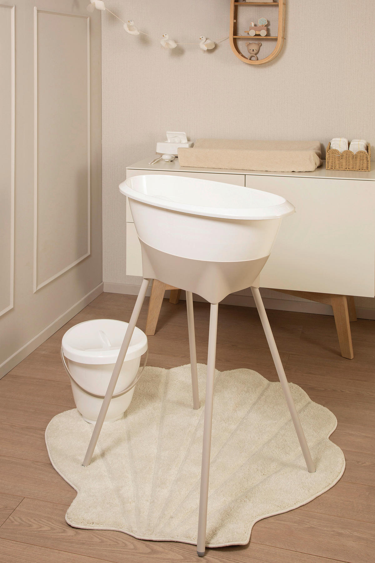 BABYBADESET White 8-teilig  - Weiß, Basics, Kunststoff (79,1/39,1/45,6cm) - Luma