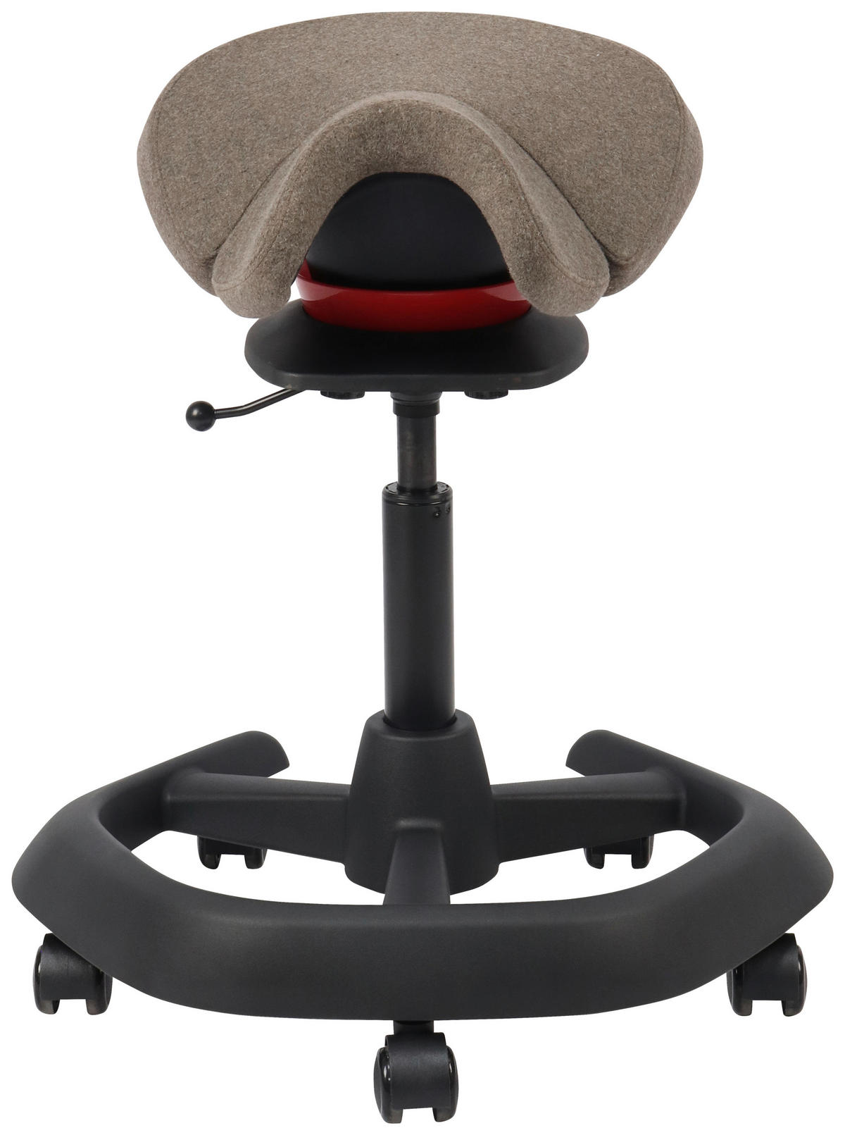 BÜROHOCKER 58/85/50 cm  - Schwarz/Grau, Design, Kunststoff/Textil (58/85/50cm) - Novel