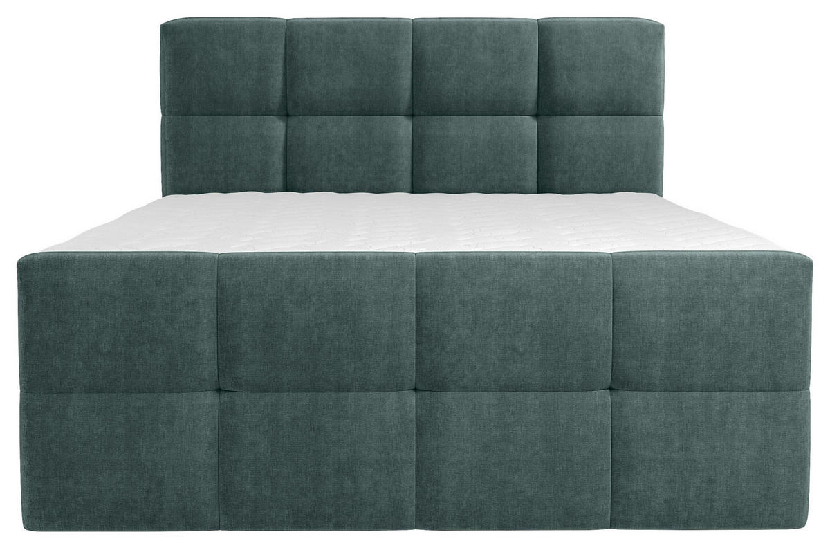 BOXBETT 180/200 cm  in Türkis  - Türkis/Chromfarben, Modern, Holz/Holzwerkstoff (180/200cm) - Esposa