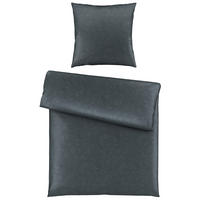 BETTWÄSCHE Satin 135/200 cm  - Anthrazit, Textil (135/200cm) - Novel