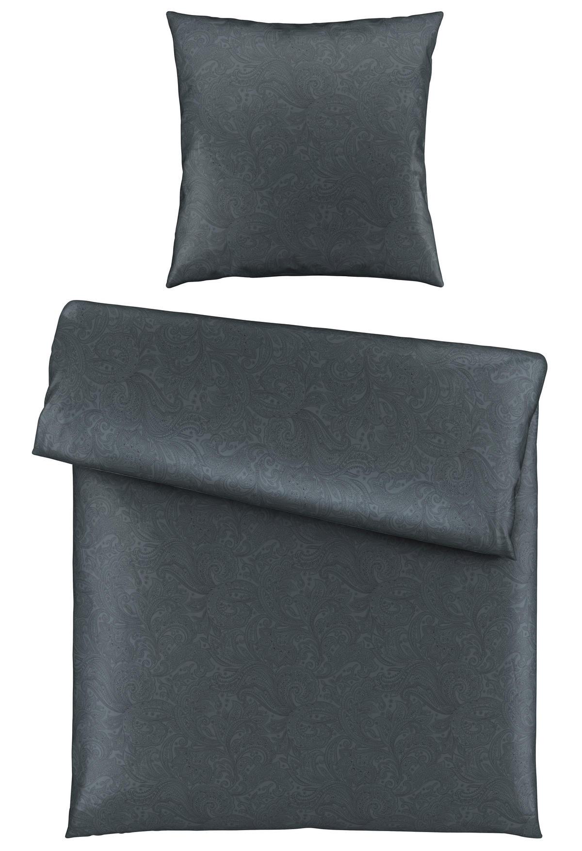 BETTWÄSCHE Satin 135/200 cm  - Anthrazit, Textil (135/200cm) - Novel