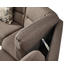 Ecksofa Flachgewebe - Schwarz/Braun, KONVENTIONELL, Kunststoff/Textil (312/252cm) - Himolla