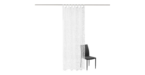 SCHLAUFENVORHANG transparent - Weiß, KONVENTIONELL, Textil (140/245cm) - Boxxx