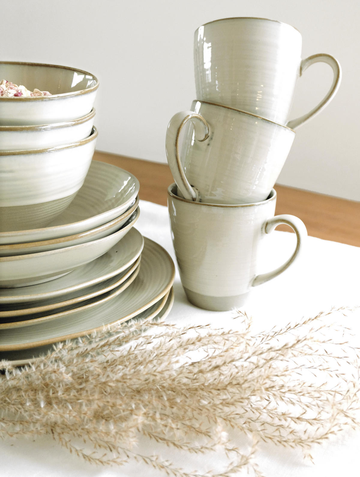 KOMBISERVICE NOTTINGHAM Beige 20-teilig 4 Personen  - Beige, Basics, Keramik - Mäser