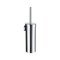 WC GARNITURA SA ČETKOM  boja hroma  metal  - boja hroma, Dizajnerski, metal/plastika (11,9/39cm)