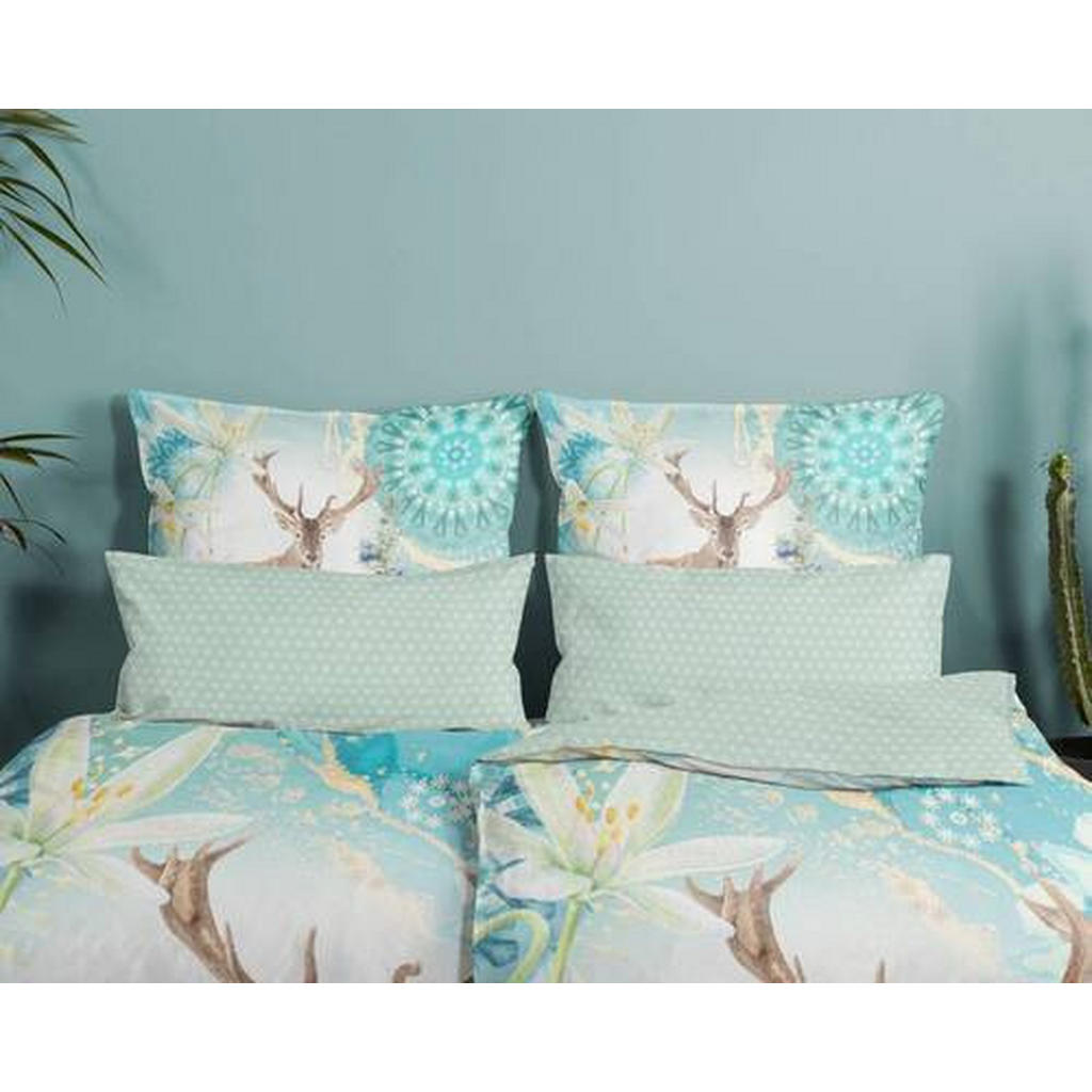 Thumbnail - Wendebettwäsche Xela, Mehrfarbig, Textil, Hirsch, 135x200 cm, atmungsaktiv, Schlaftextilien, Bettwäsche, Bettwäsche, Sat...