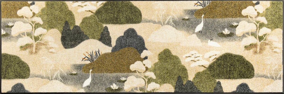 LÄUFER 60/180 cm Zen Flow Multicolor  - Multicolor, Basics, Kunststoff/Textil (60/180cm) - wash+dry