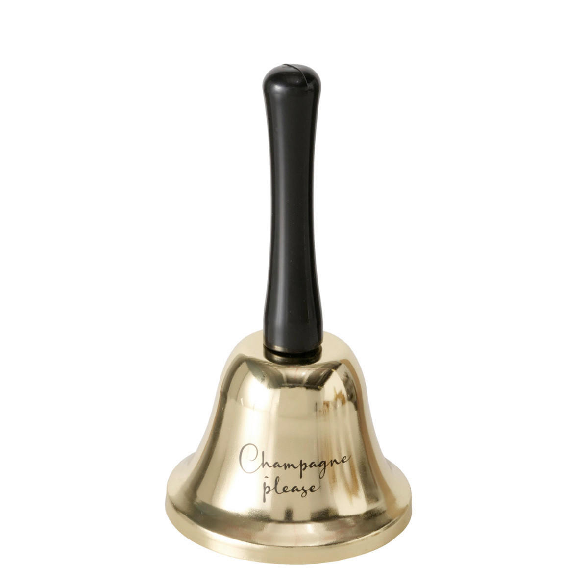 DEKOGLOCKE - Goldfarben/Schwarz, Basics, Kunststoff/Metall (7,5/13,5cm)