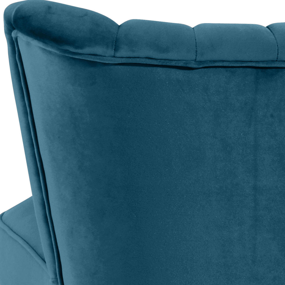 SESSEL Samt, Velours Petrol    - Buchefarben/Petrol, Design, Holz/Textil (70/80/66cm) - Max Winzer