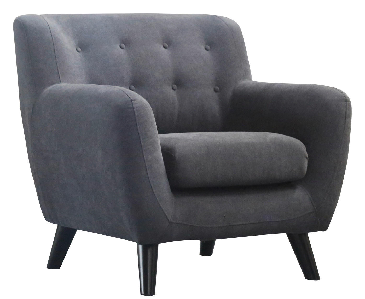 Luca Bessoni KŘESLO, textil, tmavě šedá