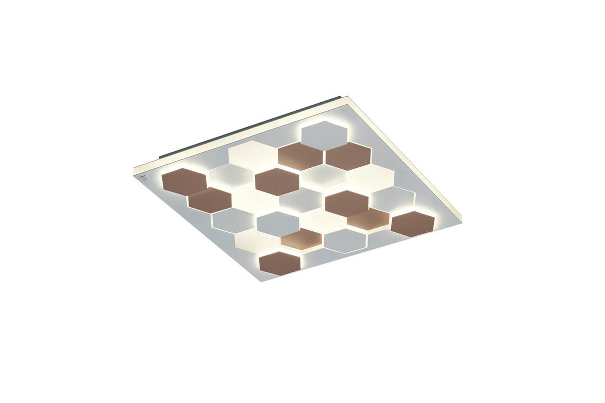 LED-DECKENLEUCHTE Cifavo   - Weiß, Design, Metall (55/55/7,5cm) - Cinque