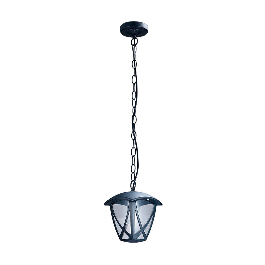 PLAFONIERĂ DE EXTERIOR - străveziu/negru, Basics, plastic/metal (17/17/84cm)