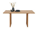 ESSTISCH 150/90/76 cm Eiche massiv Holz, Metall Schwarz, Eichefarben rechteckig  - Eichefarben/Schwarz, KONVENTIONELL, Holz/Metall (150/90/76cm) - Valdera