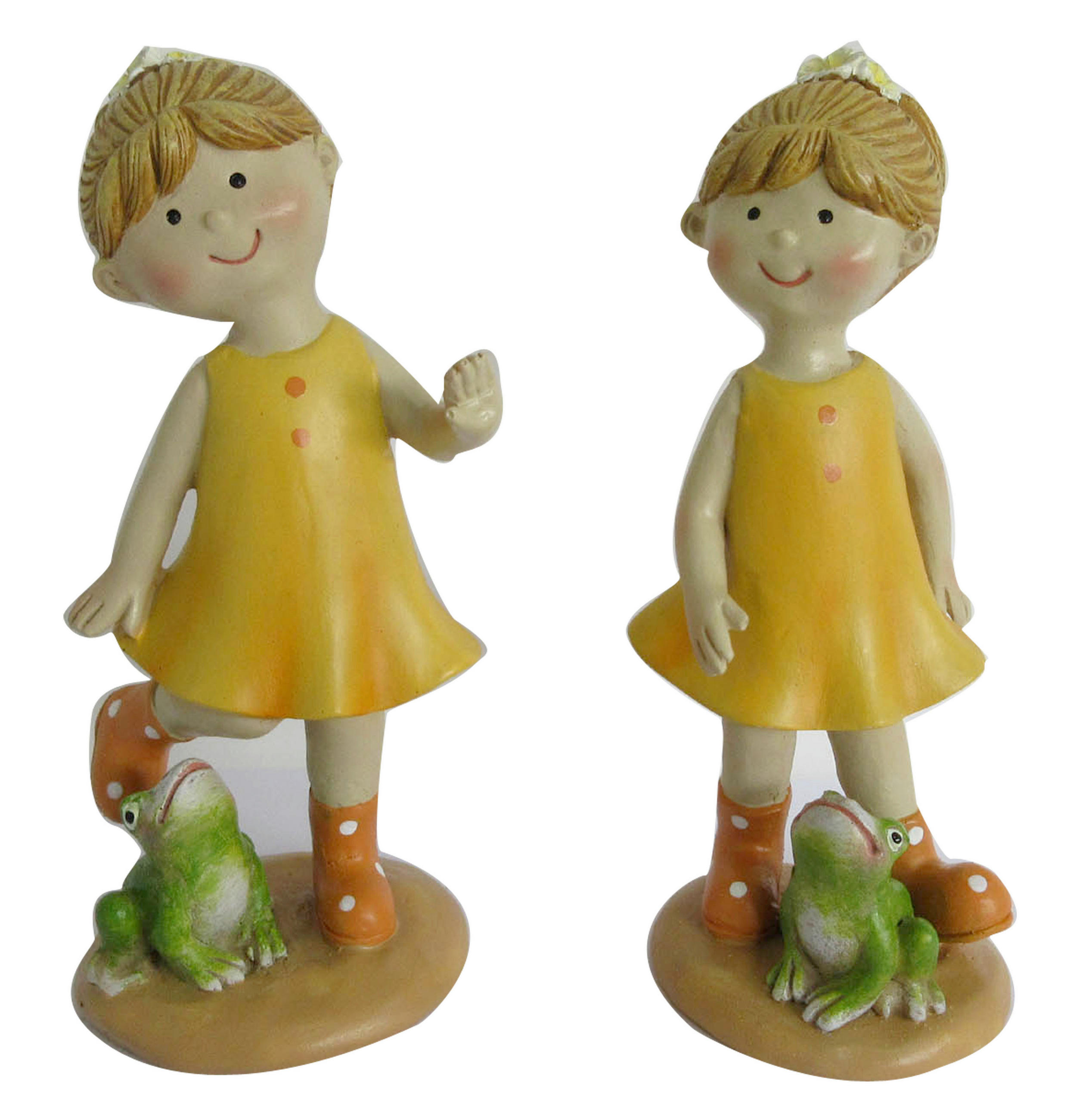 DEKOFIGUR KIND - Orange, LIFESTYLE, Kunststoff (7/16,5/7cm)