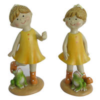 DEKOFIGUR KIND - Orange, LIFESTYLE, Kunststoff (7/16,5/7cm)