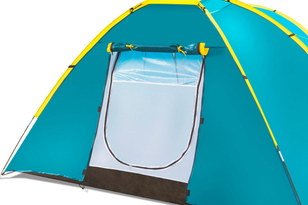 ZELT PAVILLO 68090 - Hellgrün/Hellblau, KONVENTIONELL, Glas/Kunststoff (350/240/130cm) - Bestway