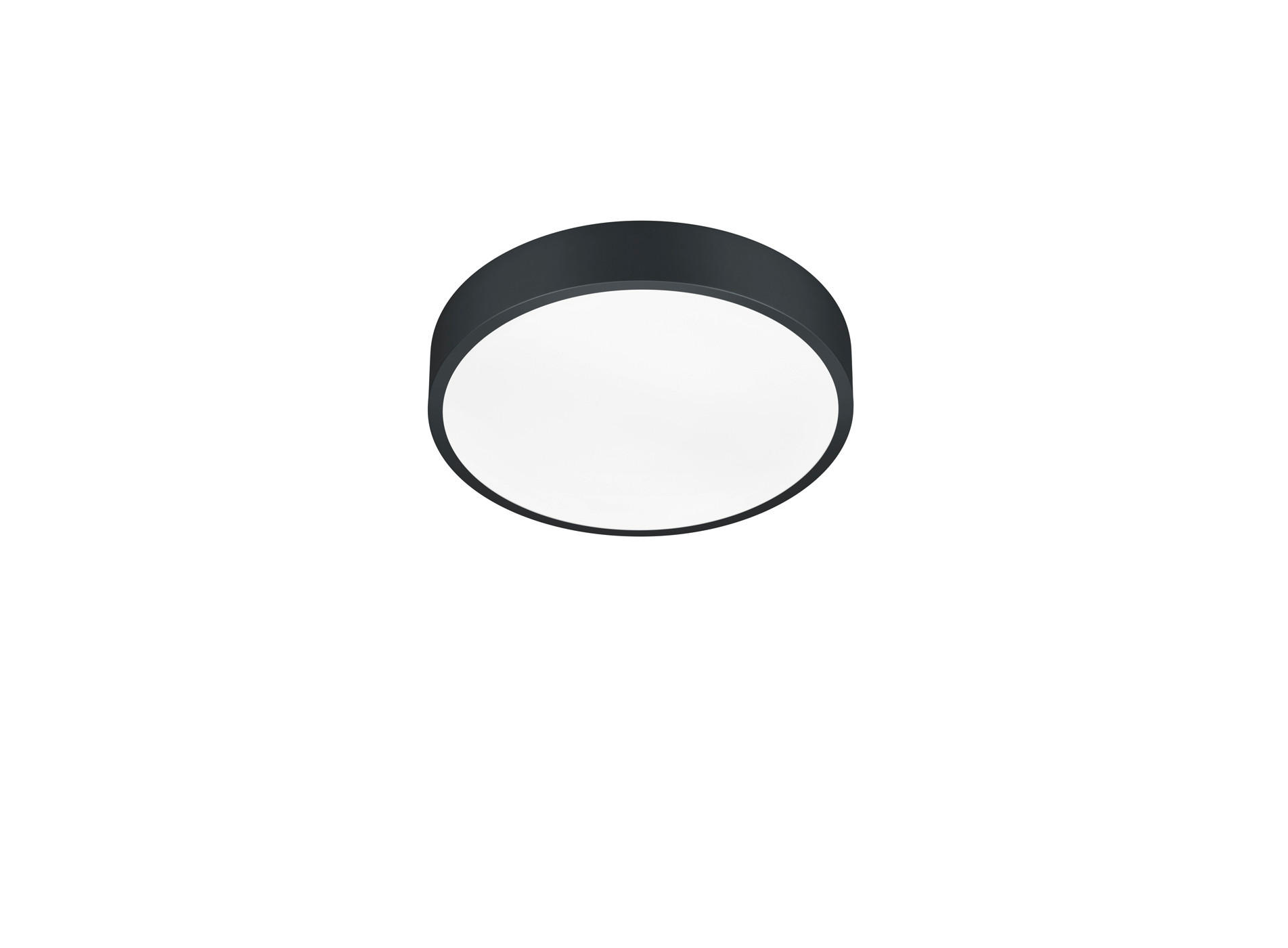 LED-DECKENLEUCHTE    31/31/6,5 cm  - Schwarz, Design, Metall (31/31/6,5cm) - Trio Leuchten