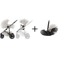 KINDERWAGENSET  Smile 5Z Set  Soft Taupe  - Creme/Grau, Basics, Textil/Metall (57/112/97,7cm) - Britax Römer