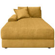 BIGSOFA Cord Senfgelb  - Senfgelb/Schwarz, MODERN, Kunststoff/Textil (117/93/190cm) - Carryhome