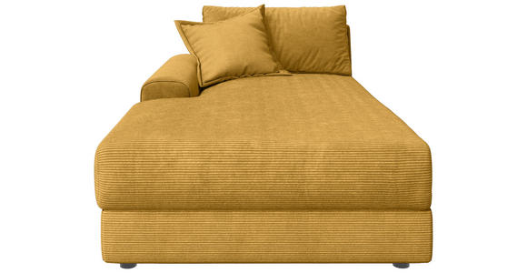 BIGSOFA Cord Senfgelb  - Senfgelb/Schwarz, MODERN, Kunststoff/Textil (117/93/190cm) - Carryhome