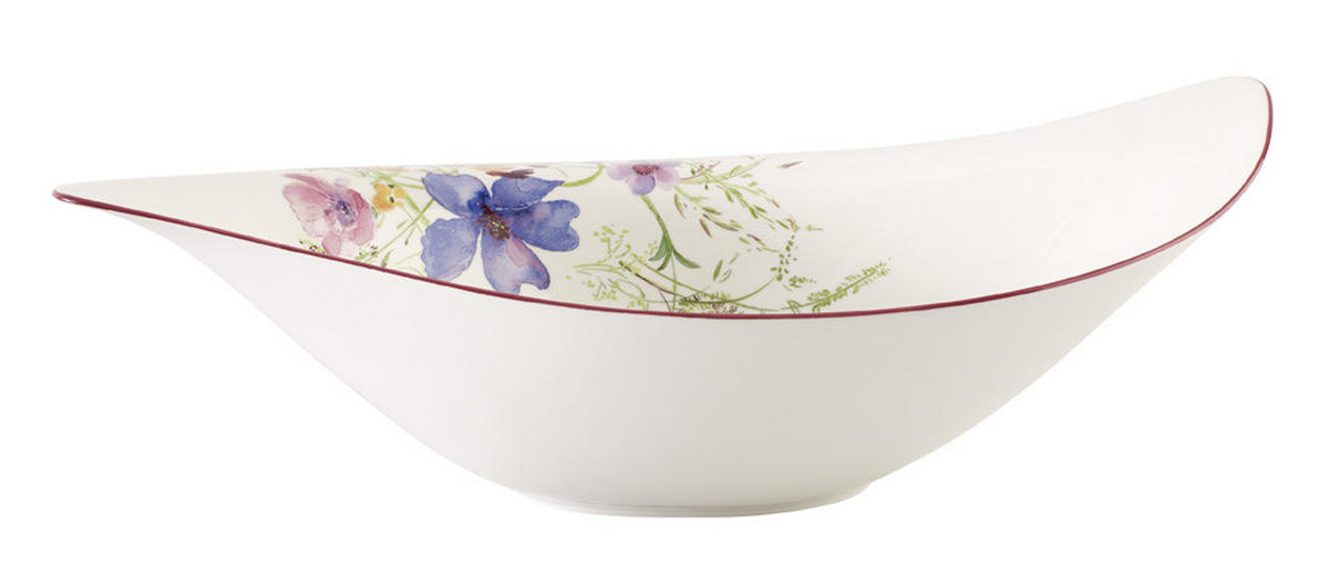 SALATSCHÜSSEL  Mariefleur Serve and Salad 24 cm  - Multicolor/Weiß, Basics, Keramik (24cm) - Villeroy & Boch