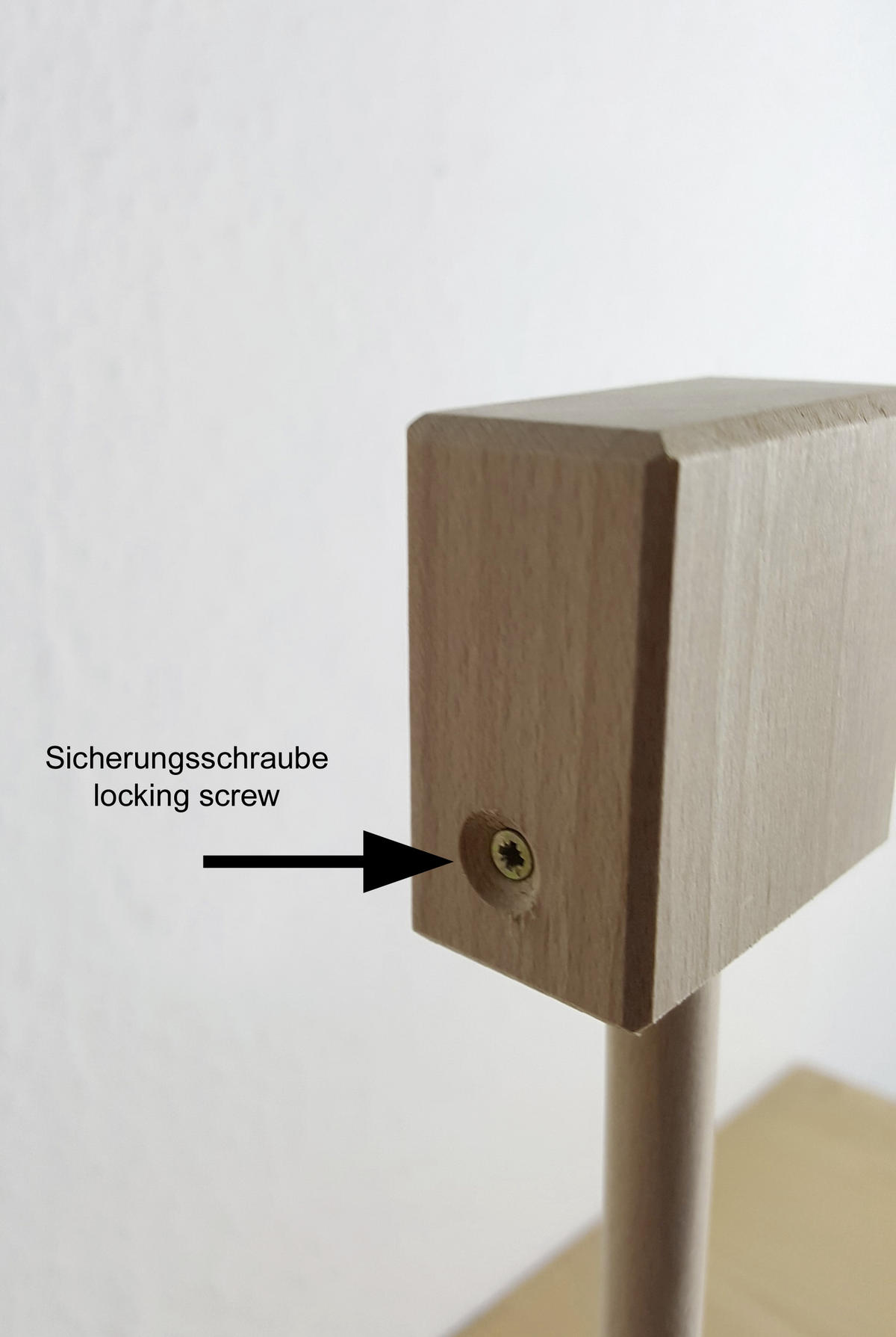 Niermann Mobilehalter klemmbar  - Naturfarben, Basics, Holz (37/55cm)