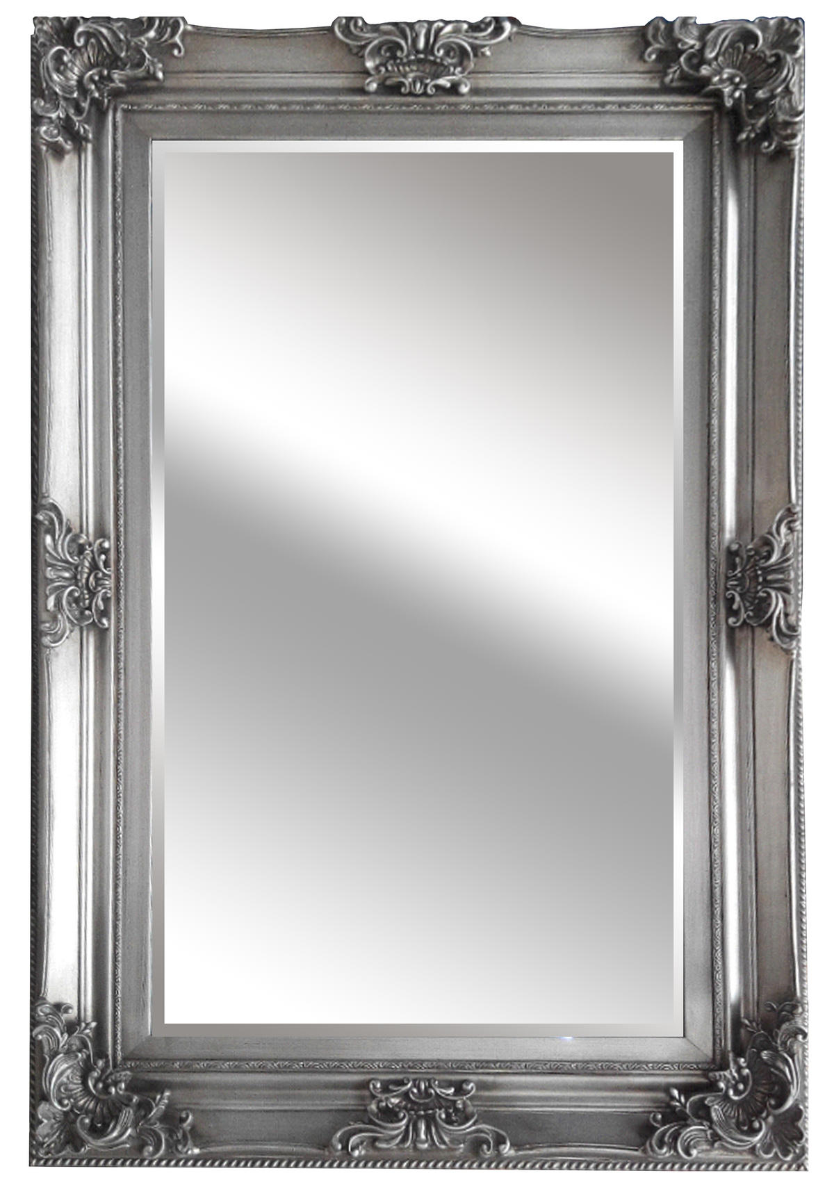 STENSKO OGLEDALO, 85/148/7,2 cm steklo  - srebrne barve, Trendi, steklo/leseni material (85/148/7,2cm) - Xora