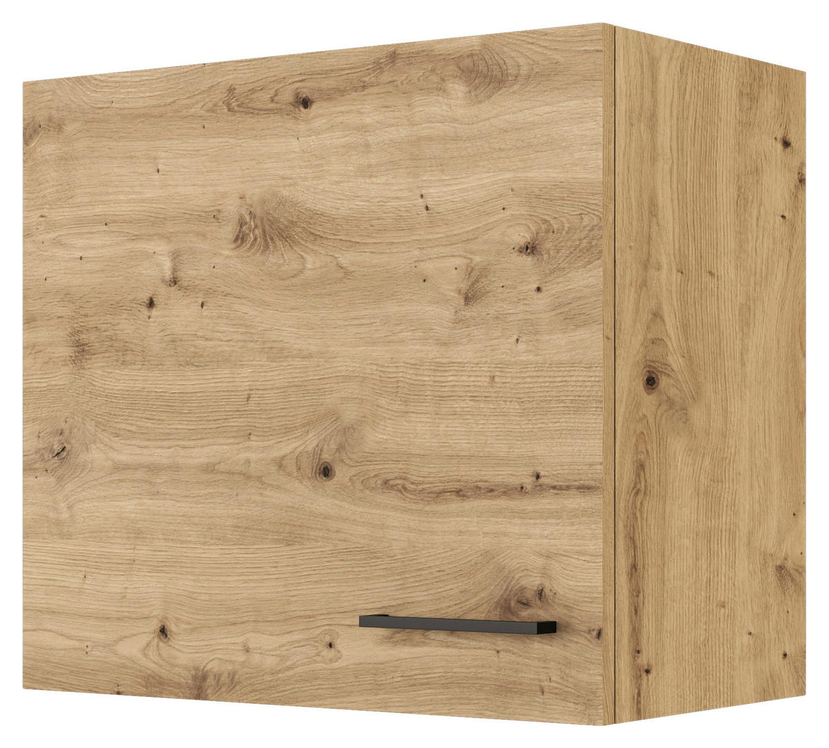 KÜCHENOBERSCHRANK 60/54,8/32 cm  in Eiche Artisan  - Schwarz/Eiche Artisan, KONVENTIONELL, Holzwerkstoff/Metall (60/54,8/32cm) - FlexWell