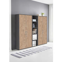 AKTENSCHRANK 212,9/185,6/33 cm  - Eichefarben/Anthrazit, MODERN, Holzwerkstoff (212,9/185,6/33cm) - MID.YOU