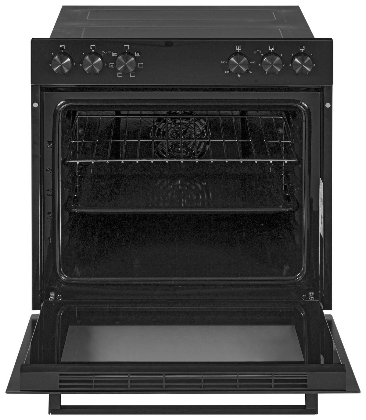 HERDSET HSU73S  - Schwarz, Basics, Glas/Metall (60/60,5/31,5cm) - Mican