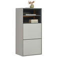 SCHUHSCHRANK RENO  in 55/118/41 cm  - Kaschmir, Design, Holzwerkstoff (55/118/41cm) - Voleo