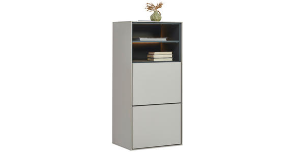 SCHUHSCHRANK RENO  in 55/118/41 cm  - Kaschmir, Design, Holzwerkstoff (55/118/41cm) - Voleo