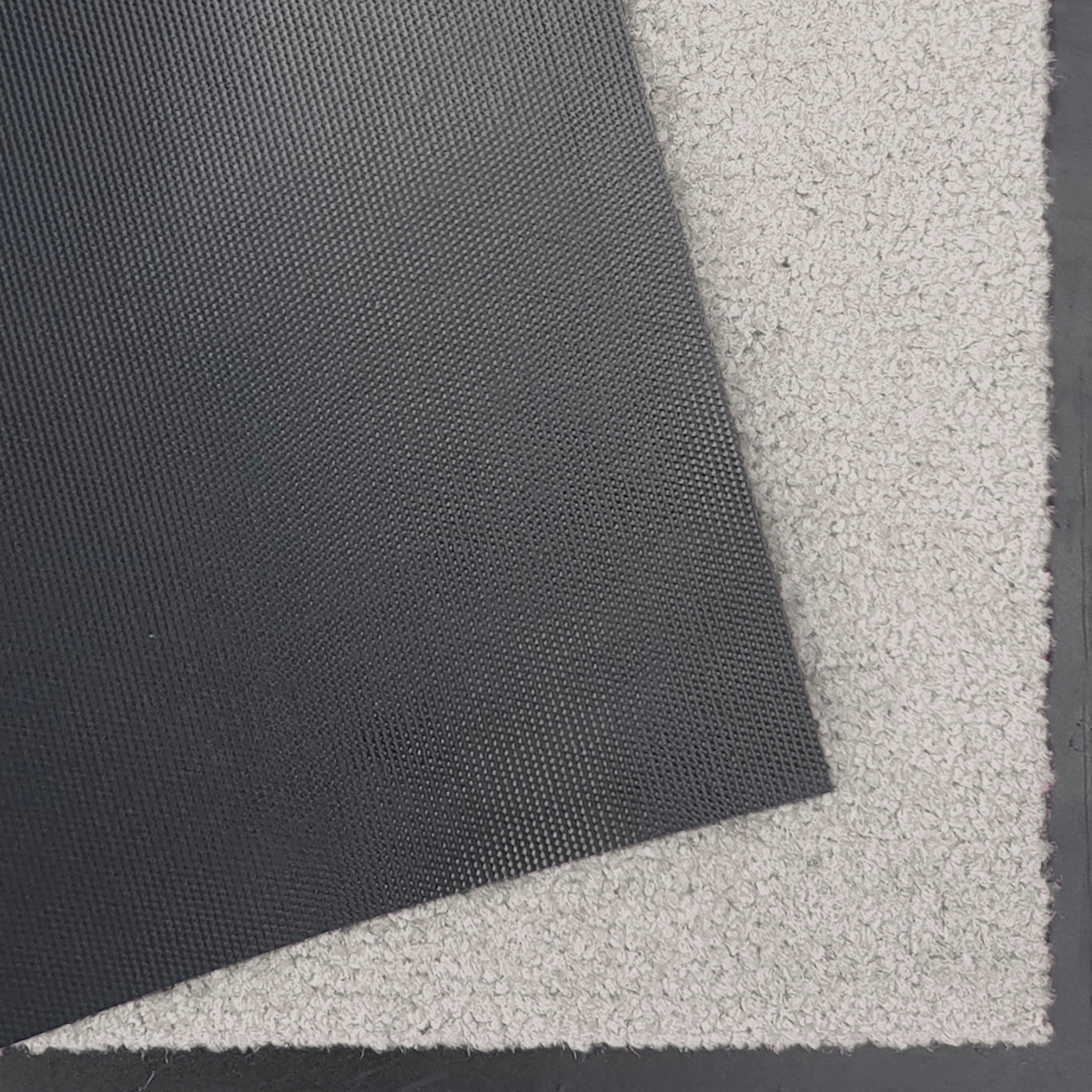 SCHMUTZFANGMATTE  40/60 cm  Hellgrau  - Hellgrau, Basics, Kunststoff/Textil (40/60cm)