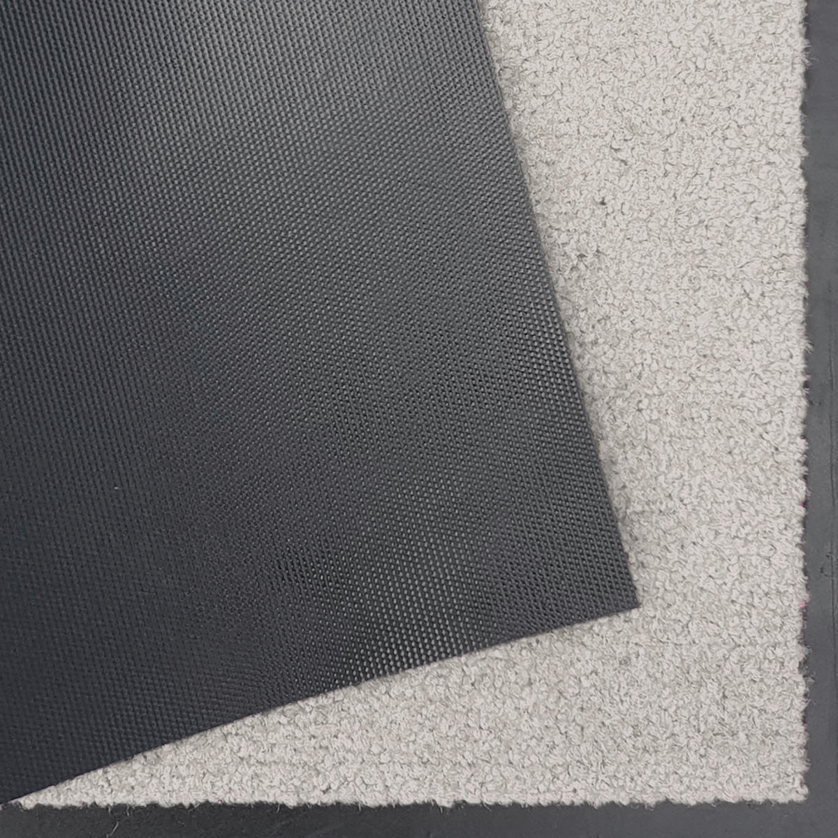 SCHMUTZFANGMATTE  40/60 cm  Hellgrau  - Hellgrau, Basics, Kunststoff/Textil (40/60cm)